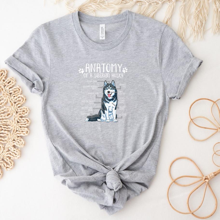 Anatomy Siberian Husky Dog T-Shirt