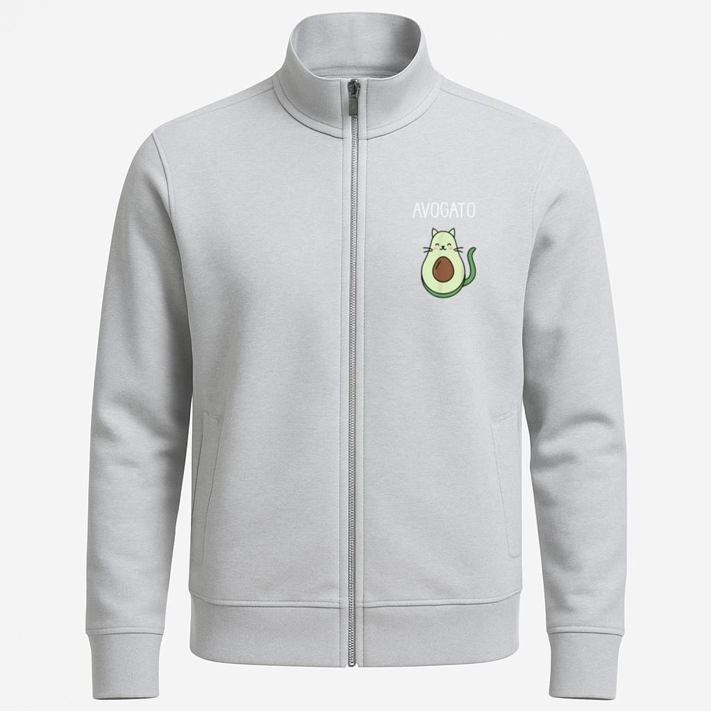 Avogato Funny Hola Retro Cat Avocado Jacket