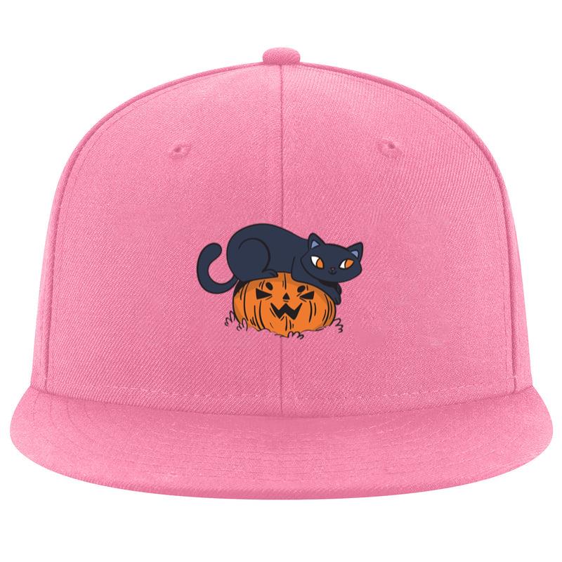 Black Cat Playful Cartoon Cap