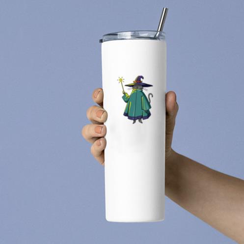Cat Witch Color Stroke Tumbler