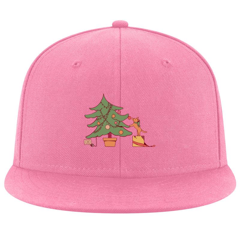 Christmas Tree Color Stroke Cat Cap