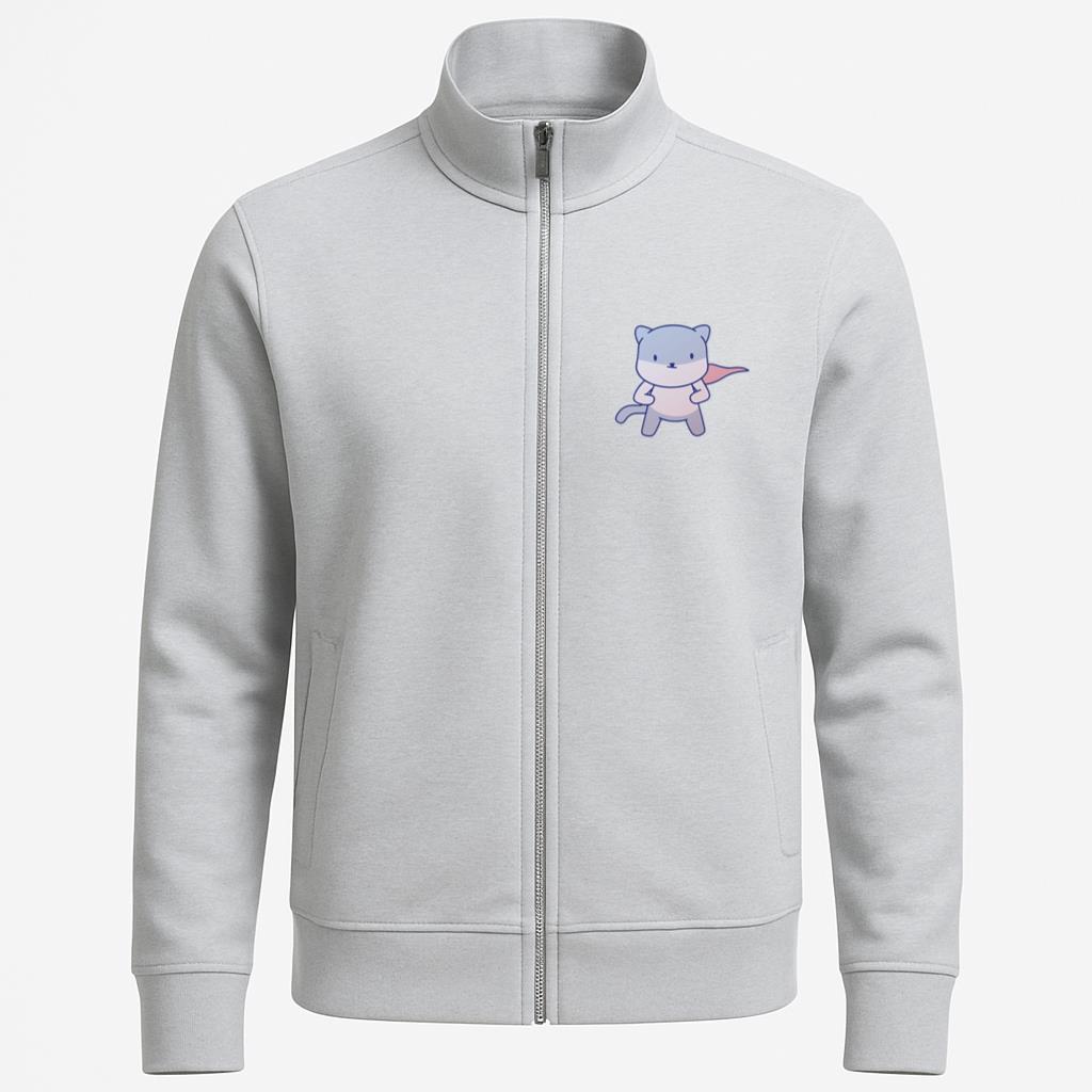Cute Superhero Cat Character Jacket