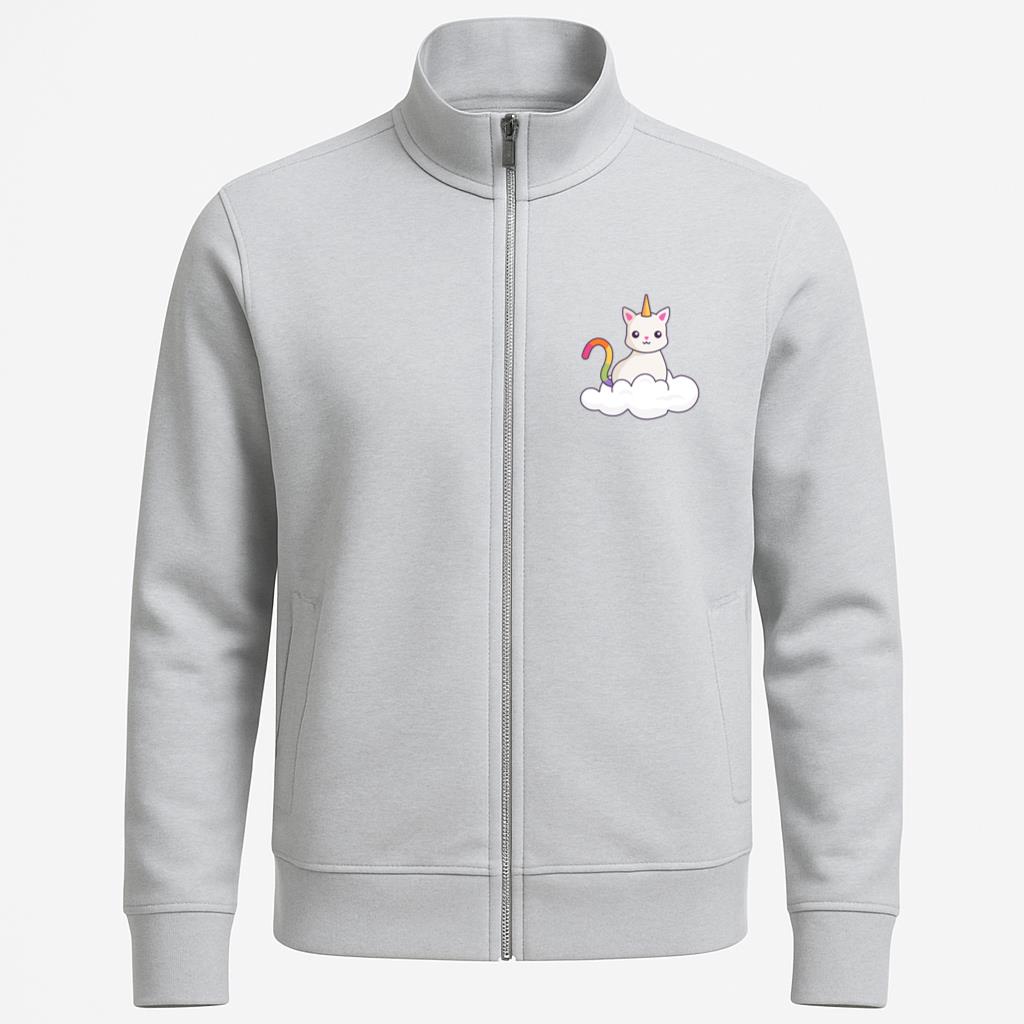 Cute Unicorn Cat On A Cloud Jacket