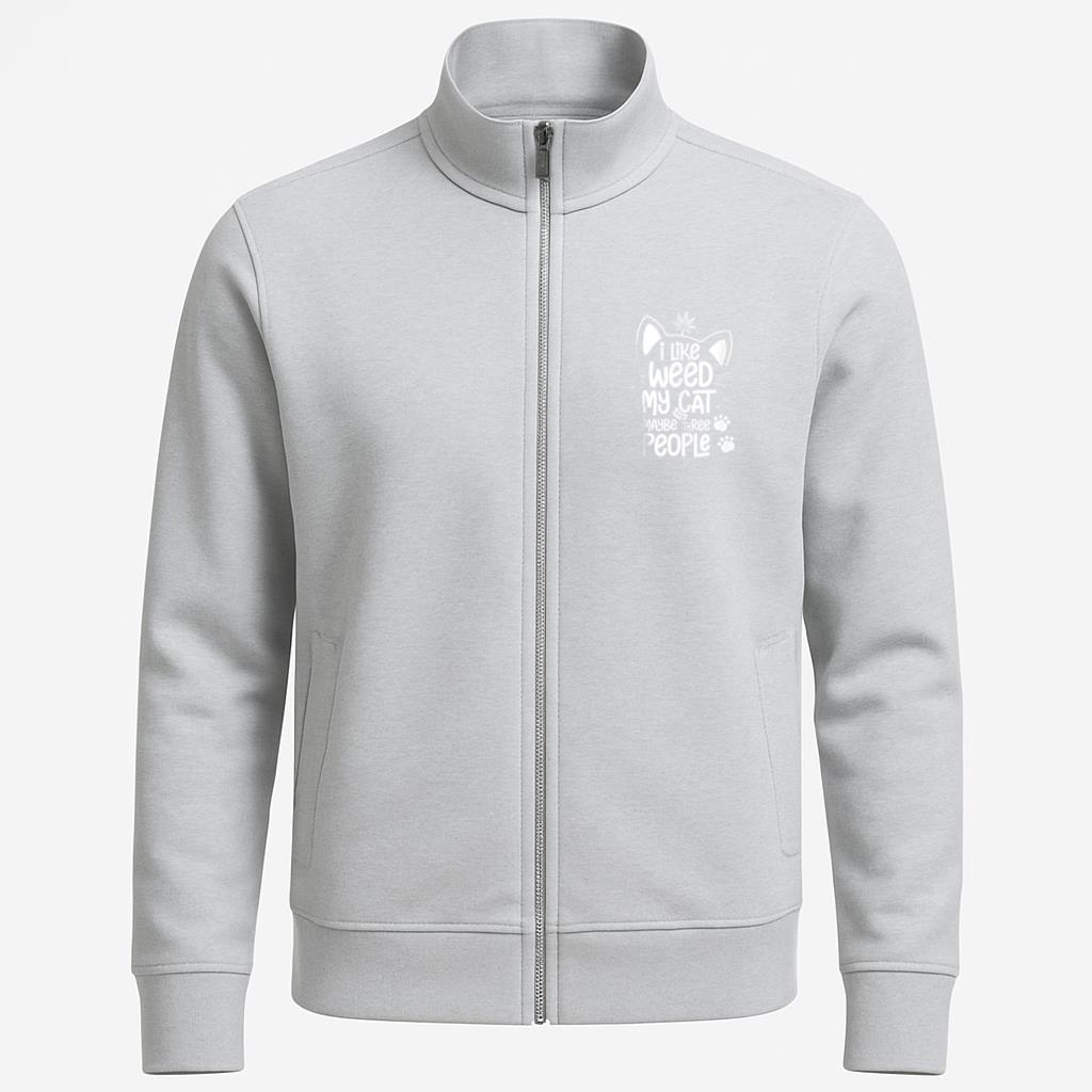 I Like Weed Cat May Be 3 People Jacket